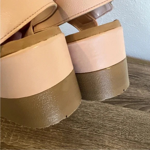 MALU SUPER COMFORT MADE IN BRAZIL WOMENS Pink STRETCHY WEDGE SANDALS SHOES SZ 9 - Picture 3 of 6